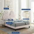 thumbnail image 5 of Modway Alexandria Tufted Performance Velvet Twin Platform Bed in Pink, 5 of 10