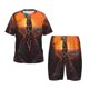 thumbnail image 1 of Balery Tree Hollow Meditating Giraffe Conjunto de Pijama Infantil de Manga Corta con Estampado – Ropa de Dormir de Algodón Suave-Large, 1 of 6