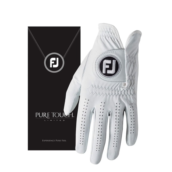 FootJoy Men's Pure Touch Limited Golf Gloves White Cadet Small, Worn on Left Han