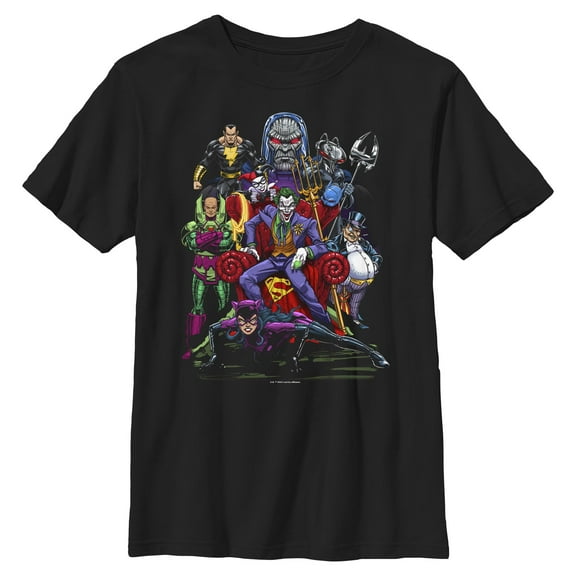Boy's Justice League Villains Group Shot Graphic T-Shirt