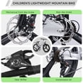thumbnail image 4 of SHINPT 20in Mountain Bike for Boys and Girls Ages 7-14, 7-Speed Youth Bicycle with Magnesium Alloy Frame & One-Piece Wheels, Lightweight Kids Bike for Road, Dirt, Grass, Perfect Birthday Gift, 4 of 10