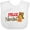 AA-White, variant on Inktastic Christmas Feliz Navidad with Cute Reindeer Boys or Girls Baby Bib