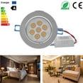 thumbnail image 2 of 7*3W Dimmable LED Ceiling Light Cool White LED Ceiling Recessed Spotlight Downlight Cool White 100-245V, 2 of 9