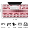 thumbnail image 5 of Long Mouse Pads for Desk,Red Christmas Pattern Desk Mats on Top Of Desks, Desk Mouse Pad Extra Large with 3mm Non-Slip Base and Stitched Edge for Gaming,Office,Work,Home 47.3x23.6in, 5 of 5