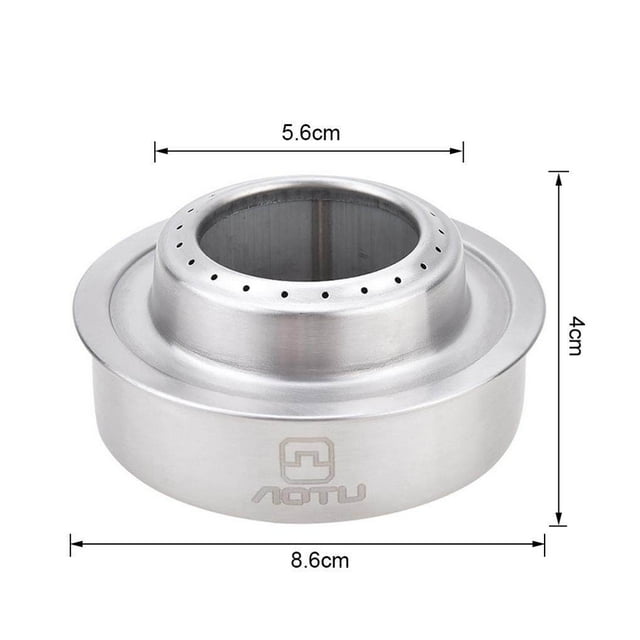 Mini Réchaud de Camping Portable pour la Cuisson en Plein Air, Réchaud à Alcool Coupe-Vent pour la Randonnée, le Pique-Nique et la Survie en Camping