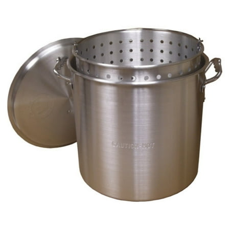 King Kooker #KK80 - 80Qt Aluminum Boiling Pot with Lid and