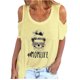 thumbnail image 2 of Puntoco Blusa de manga corta informal con estampado sin tirantes y cuello redondo para mujer Puntoco Puntoco-725, 2 of 5