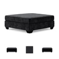 thumbnail image 5 of Signature Design by Ashley Lavernett Oversized Fabric Accent Ottoman in Charcoal, 5 of 11