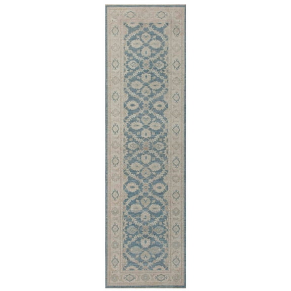 Pasargad Home Denver Hand-Knotted Grey Lamb's Wool Area Rug  2' 8" X 9' 3"