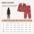 thumbnail image 4 of Pofeuu Red Christmas Cheer. Print Womens Pajamas Set Long Sleeve Sleepwear Button Down Nightwear Soft Pj Lounge Sets Button Down Pajamas Women-Medium, 4 of 7