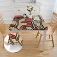 thumbnail image 2 of Acheng Mushrooms Cat Dog Square Table Cover 100% Polyester Fiber 36*36, 2 of 8