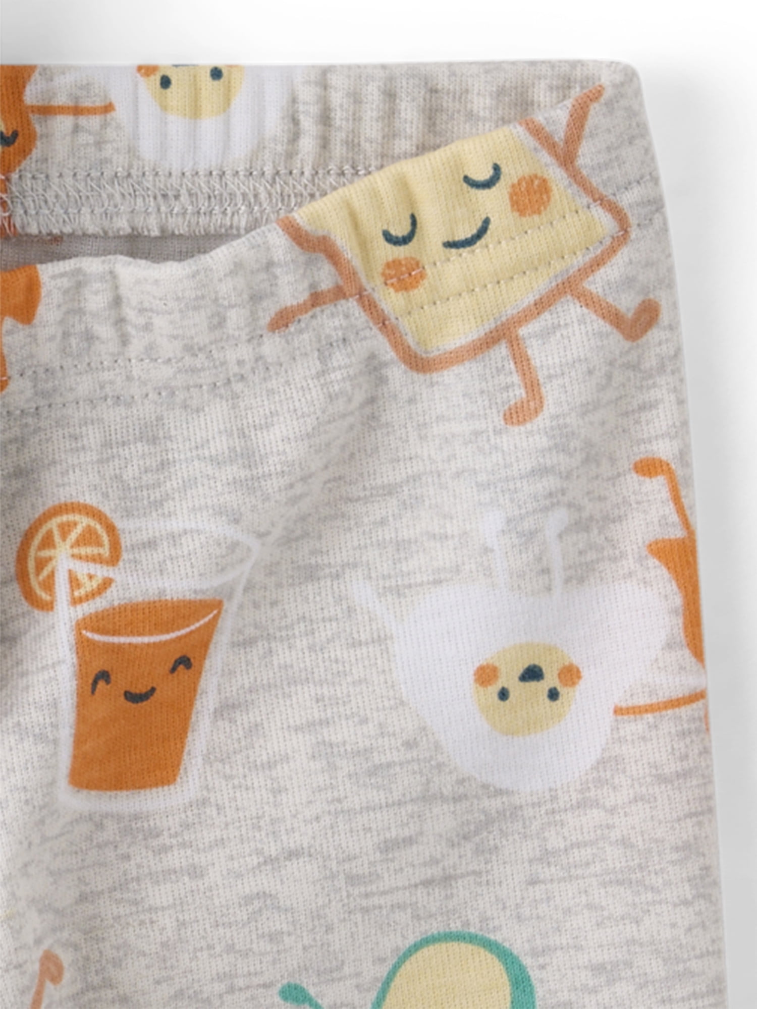 The Children's Place Baby & Toddler Short Sleeve Breakfast Squad Snug Fit PJs, Sizes 12M-5T