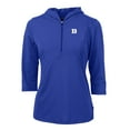 thumbnail image 2 of Women's Cutter & Buck  Blue Duke Blue Devils Virtue Eco Pique Recycled Half-Zip 3/4-Sleeve Hoodie, 2 of 3