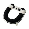 thumbnail image 2 of YHAICO Toilet Seat Round Toilet Seat Bumpers Cute Toilet Seat Cushion Winter Home Toilet Seat Cushion Cover Thick Zipper Toilet Cushion, 2 of 6