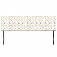 thumbnail image 3 of Groovy Headboard, Peace Lifestyle Sign Slogan Celebration Merry Jolly Happy Theme Design, Upholstered Decorative Metal Bed Headboard with Memory Foam, King Size, Multicolor, by Ambesonne, 3 of 4
