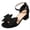 Black, variant on CHICVOMEY Women's Block Heel Dress Sandals Comfortable Open Toe Ankle Strap Low Chunky Heels with Bow Knot for Special Occasions Party Wedding&Daily Wear