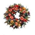 thumbnail image 2 of EFINNY Wreath, Fall Peony and Pumpkin, 24", 2 of 7