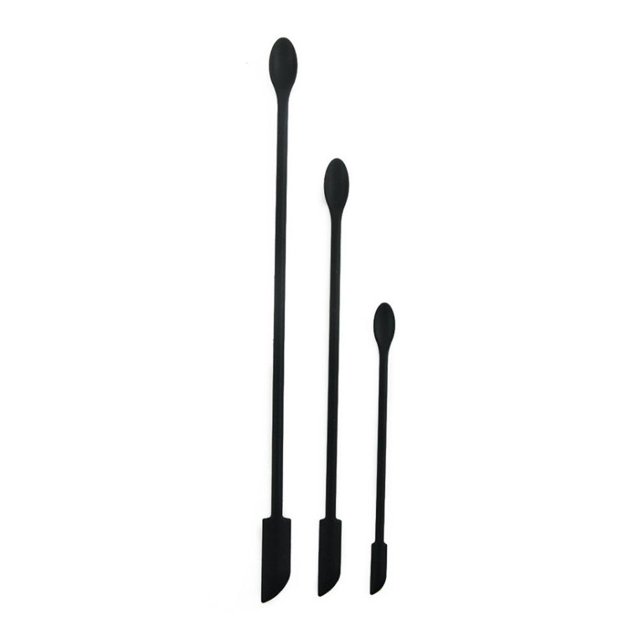 Silicona Reutilizable De 3 Piezas Mini Raspador De Tarros De Doble Cabeza Para Belleza Y Cocina Monstrate HA040478-01