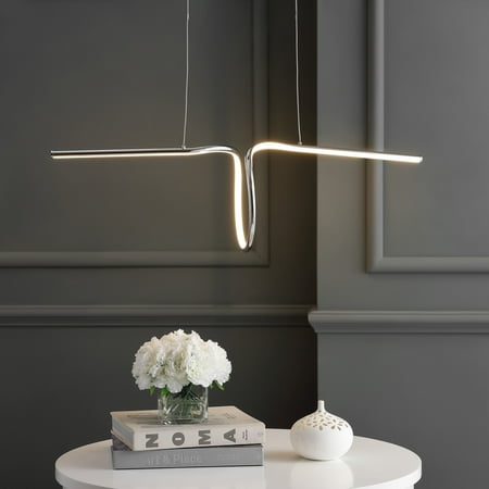 

Ali 34.5 Dimmable Adjustable Integrated LED Metal Linear Pendant Chrome