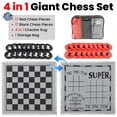 thumbnail image 2 of Set de ajedrez WinStem Giant 4 en 1 con ajedrez, damas y tic tac toe, 2 of 7