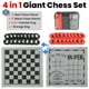 thumbnail image 2 of Set de ajedrez WinStem Giant 4 en 1 con ajedrez, damas y tic tac toe, 2 of 7