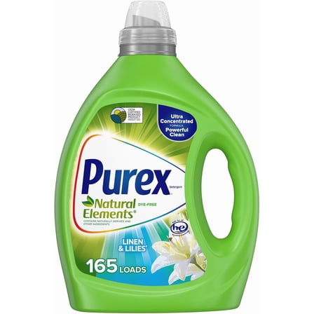 Liquid Laundry Detergent, Ultra Concentrated, Natural Elements Linen & Lilies, 82.5 Ounce, 165 Loads