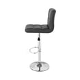 thumbnail image 2 of Boris Tabouret de Bar en Cuir Contemporain - Black, 2 of 2