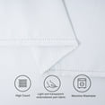 thumbnail image 4 of Topfinel 100% Blackout Curtains 132 x 114 inches Long for Bedroom Living Room Solid Grommet Room Darkening Drapes 2 Panels, White, 4 of 6