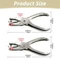 thumbnail image 2 of Small Mini Metal Hole Punchers, Tiny Circle Shaped Hole Handheld Paper Punch Punchers for Greeting Cards, Paper, Invitations, 8 Sheet Punch Capacity, 6mm Hole, 5.05x2.34", 2 of 8