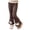 Brown-z2c, variant on Mnyotv Cute Bow Flared Wide Leg Pants Elastic High Waist Leggings for Girls with Pockets Spring Fall Clothes Size 4-5 Years