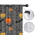 thumbnail image 4 of Blackout Kids Curtains,Gray Halloween Pumpkins Bats and Faces Childrens Insulated Curtains Set Of 2,Bedroom Essentials,Toddler Room Decor 42"x54", 4 of 5