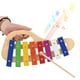 thumbnail image 5 of Xilófono de madera de pino Yeacher Glockenspiel de 8 notas con Placa de aluminio colorida, 5 of 6