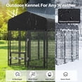 thumbnail image 6 of Outdoor Dog Kennel, Dog Run for Outdoor, Large Dog Pens Cage with Roof Waterproof for Large to Medium Dog Outside (8'Lx4'Wx6'H), 6 of 8