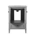 thumbnail image 2 of Bellaterra Home 800631-25-LG 25 in. Single Vanity with Quartz Top, Light Gray, 2 of 11