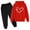 Red-07, variant on Owordtank Track Suits for Kids Set - 2 Piece Outfits Sweatsuit Pocket Hoodies with Pants Spring Jogging Workout Sets