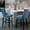 Blue, variant on American Design Barstools / With Hand - made Backrest / Comfortable Seating