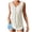 White, variant on V-Neck Tops for Women Summer Boho Going Out Top Sleeveless Loose Fit Textured Eyelet Vacation Holiday Clothes