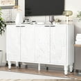 thumbnail image 2 of 47.2'' TV Stand with Delicate Leaf Pattern and Comfort Grip Handles / For Living Room, Enhances User Experience, 2 of 6