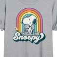 thumbnail image 3 of Peanuts - Snoopy Rainbow Clouds - Women's Oversized T-Shirt, 3 of 6