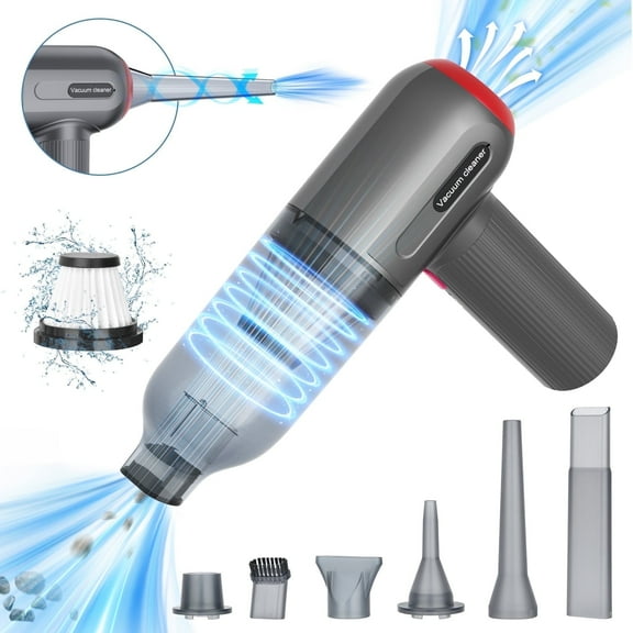Car Vacuum Cleaner,Cordless 9000PA Powerful Sutions Handheld Vacuum, Lightweight Mini Vacuum Blow & Suction,Car Vacuum for Car,Keyboard,Inflating