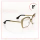 thumbnail image 5 of MIU MIU NOIR 54N Antique Gold Iridescent Mirror Apple Metal Sunglasses SMU54N, 5 of 6