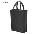 thumbnail image 3 of Unique Bargains Sac-Cadeau Réutilisable en Non-Tissé de Style Vertical 36x25 cm, Noir, Lot de 10, 3 of 5
