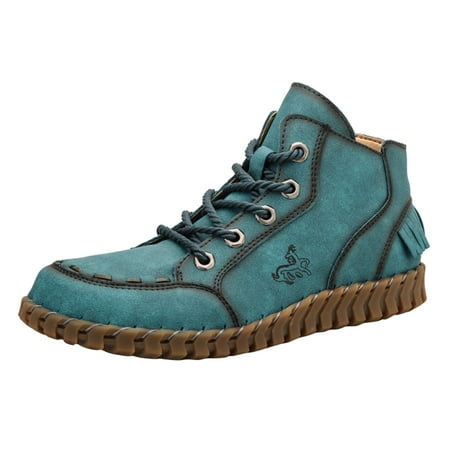 

2022 Women s New Autumn And Winter Cross Border Foreign Trade Large Size High Top British Style Tassel Boots Casual Short Boots Women s Casual Shoes Size 11 Casual Dress Shoes for Women Comfortable