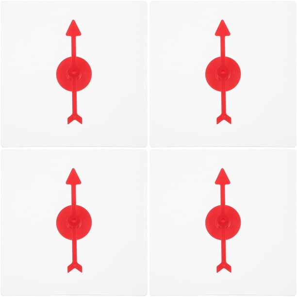 4 piezas de hilanderos transparentes para juegos de matemáticas con flecha giratoria para juegos de fiesta y enseñanza