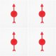 thumbnail image 1 of 4 piezas de hilanderos transparentes para juegos de matemáticas con flecha giratoria para juegos de fiesta y enseñanza, 1 of 8