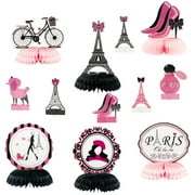Haooryx Paris Honeycombs Centerpieces Party in Paris Party 12Pcs