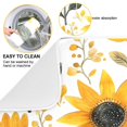 thumbnail image 2 of Yayeee Dish Drying Mat for Kitchen Counter 18"x24" Microfiber Absorbent Pad, White Watercolor Sunflowers, 2 of 7
