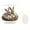 E, variant on SLYNSHome Easter Table Decoration Spring Bunny Eggs House Ornament 2D Acrylic Desktop Easter Rabbit Decor for Living Room Holiday Party Supplie