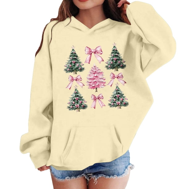 Sudadera con capucha para niñas y niños, sudadera de manga larga con cuello redondo y estampado de moda, jersey con bolsillo, sudadera de poliéster para niñas