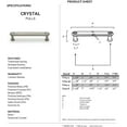 thumbnail image 2 of Alno C214-6-PN Swarovski Crystal 6" Cabinet Crystal Pull Polished Nickel, 2 of 2